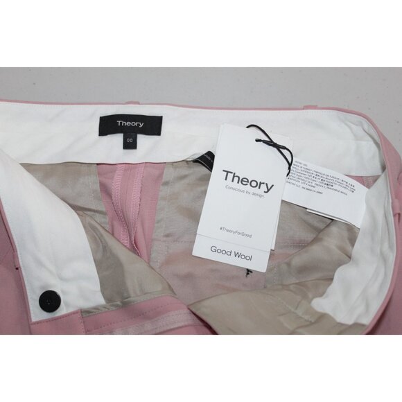 Theory Treeca 2 Black Good Wool Ankle Dress Pants Trouser Women's Size 6 NWT - Picture 5 of 12